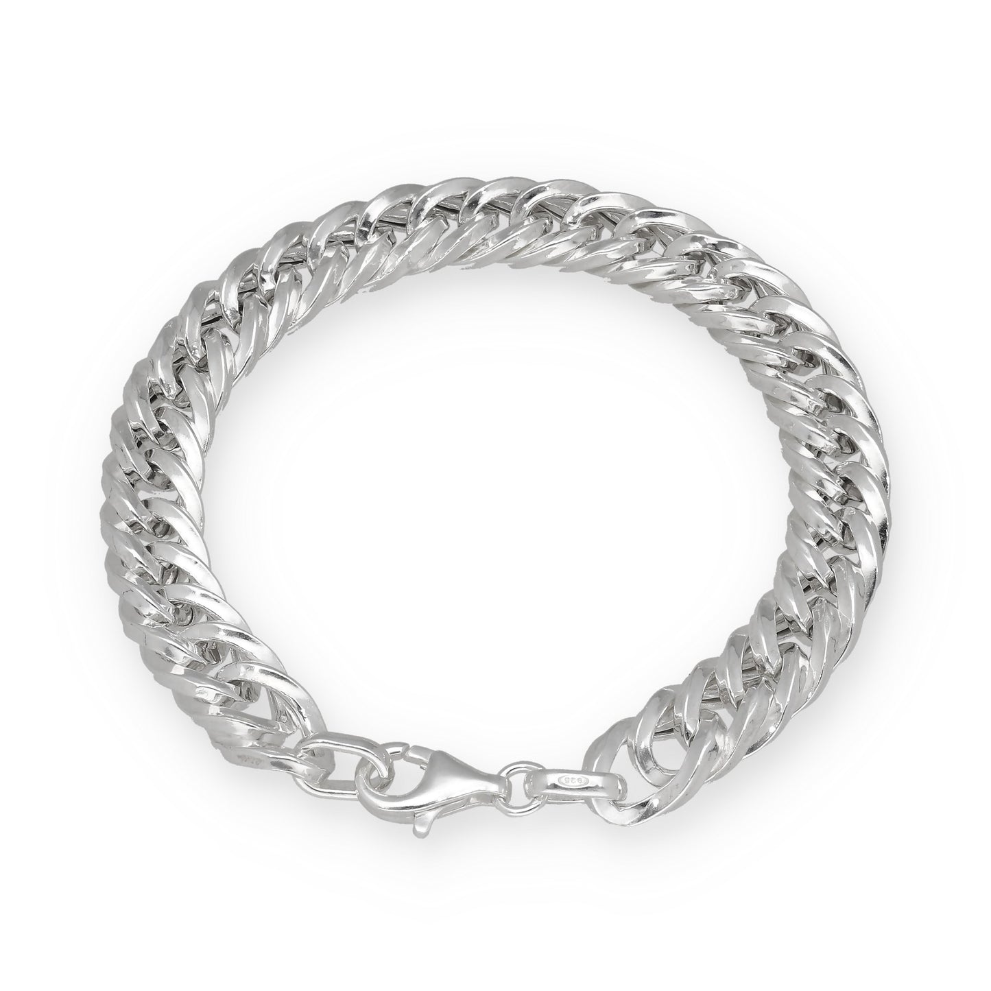Pulsera Barbada 8.5mm de Plata de Ley 925