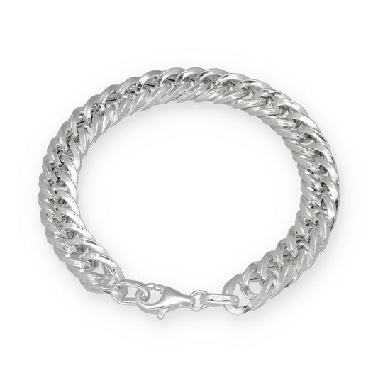 Pulsera Barbada 8.5mm de Plata de Ley 925