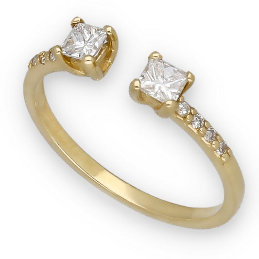 Anillo Uriel en Oro 18k y Diamantes Naturales