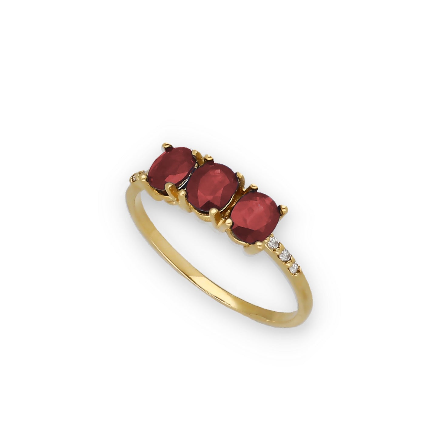 Anillo Lumina en Oro 18K con Rubíes y Diamantes