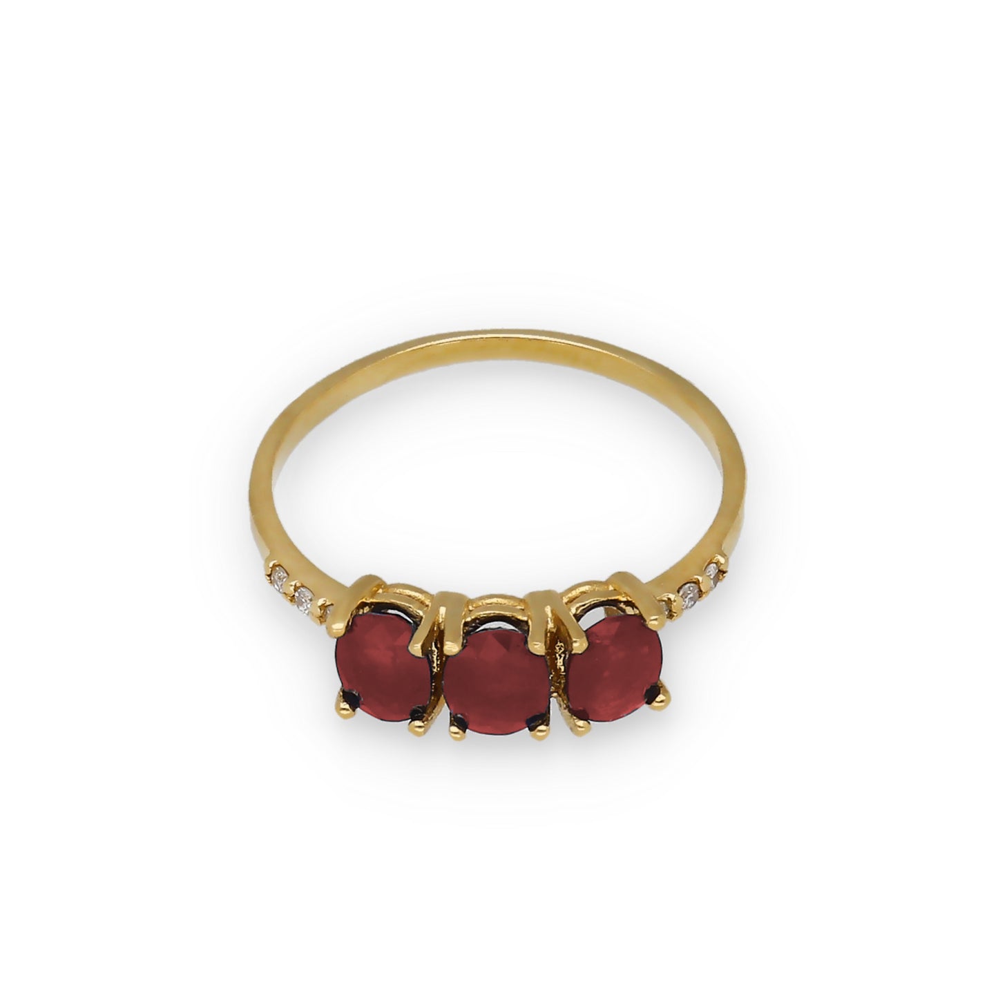 Anillo Lumina en Oro 18K con Rubíes y Diamantes