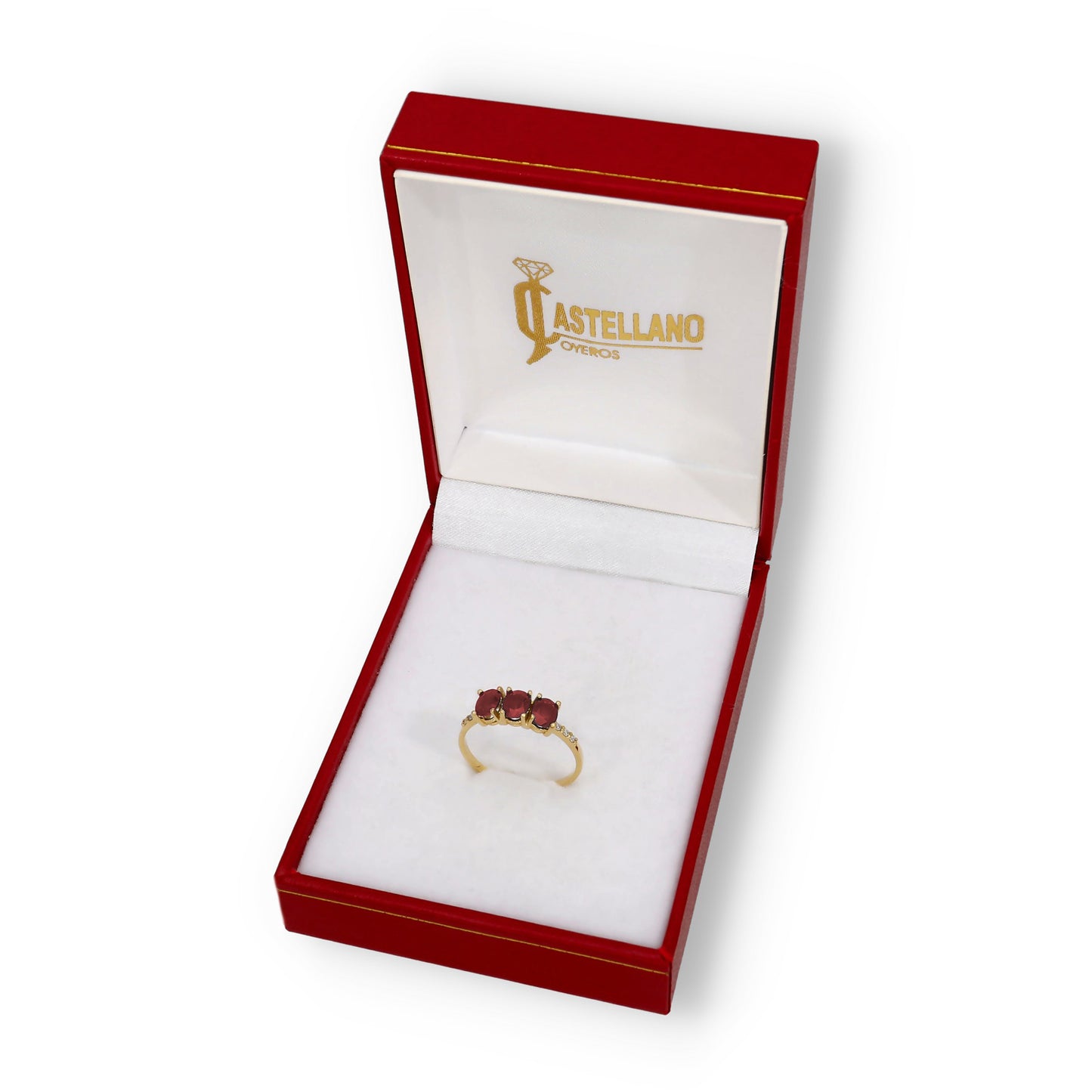 Anillo Lumina en Oro 18K con Rubíes y Diamantes