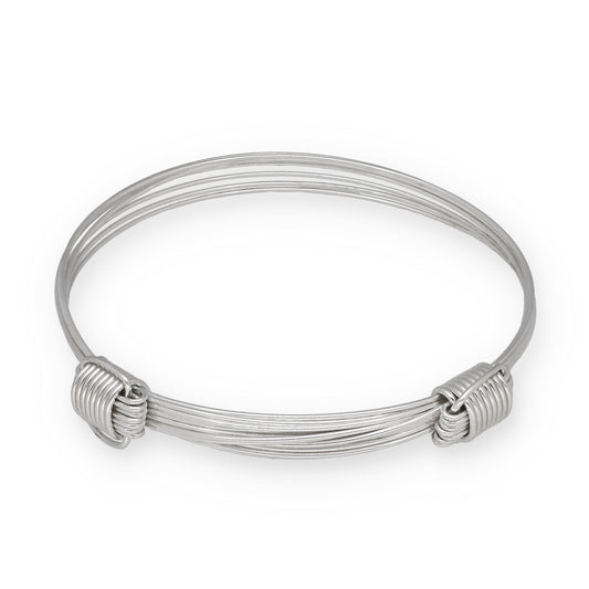 Pulsera de Nudos Africanos en Plata de Ley