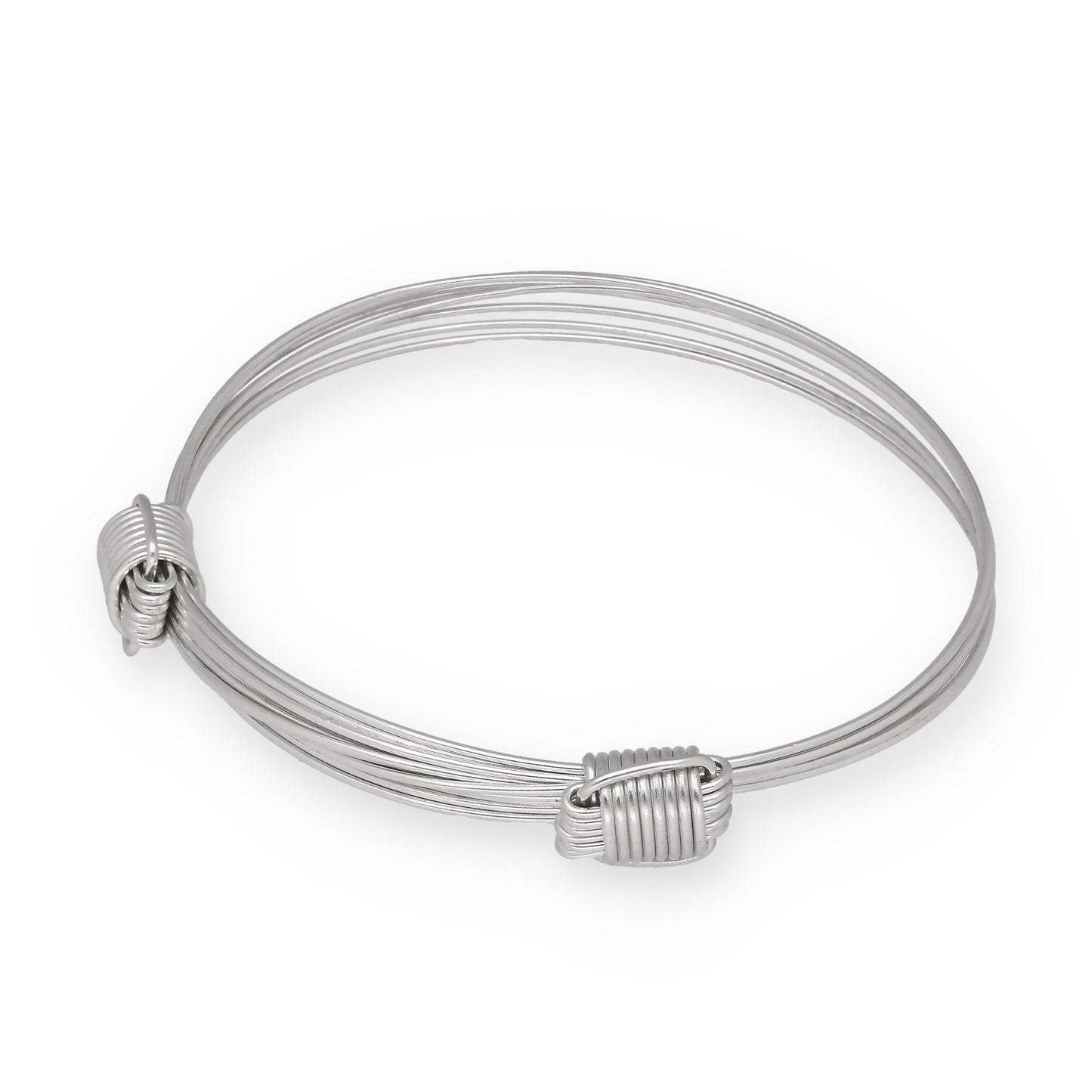 Pulsera de Nudos Africanos en Plata de Ley