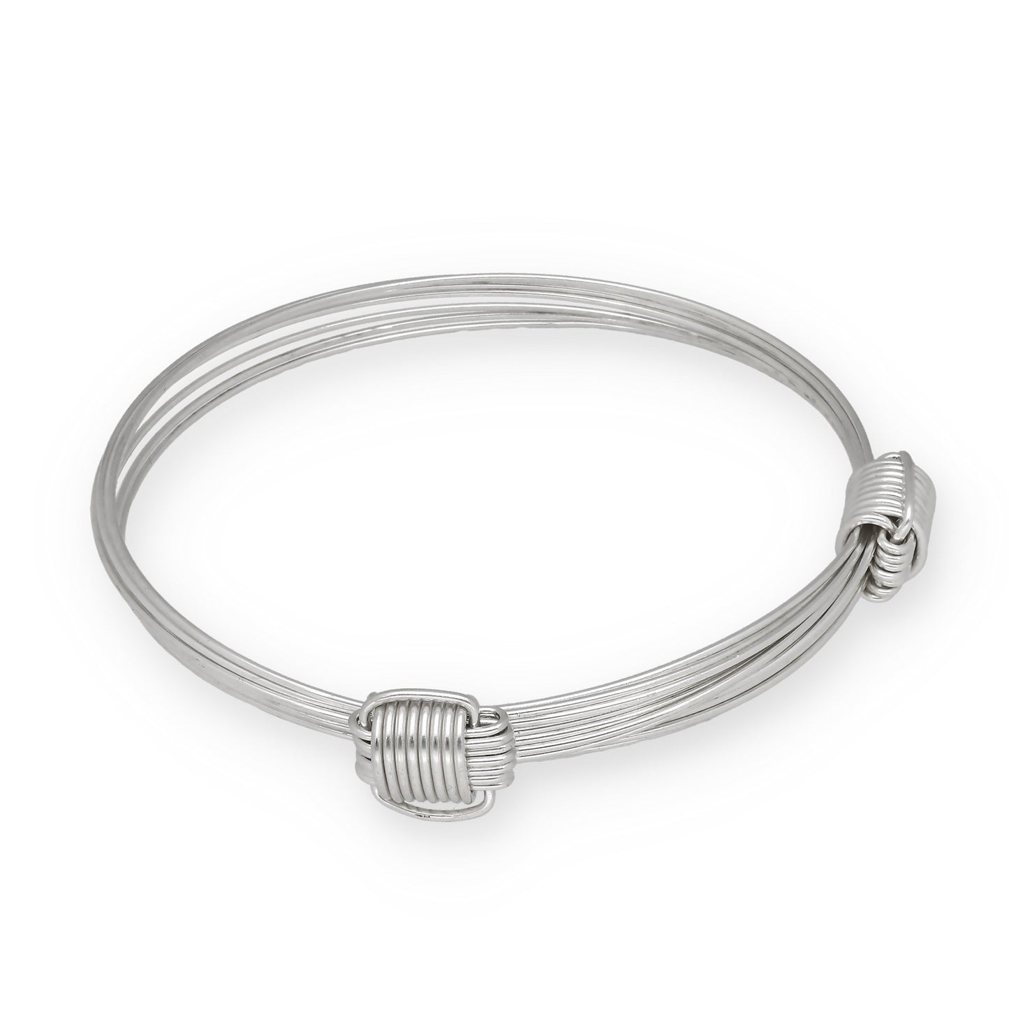 Pulsera de Nudos Africanos en Plata de Ley