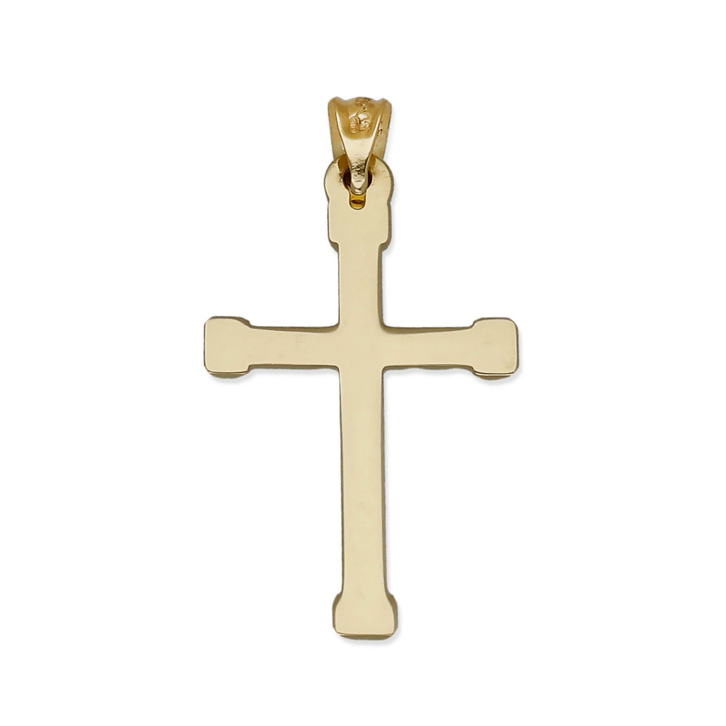 Colgante Cruz con Remaches Galloneados en Oro de 18K