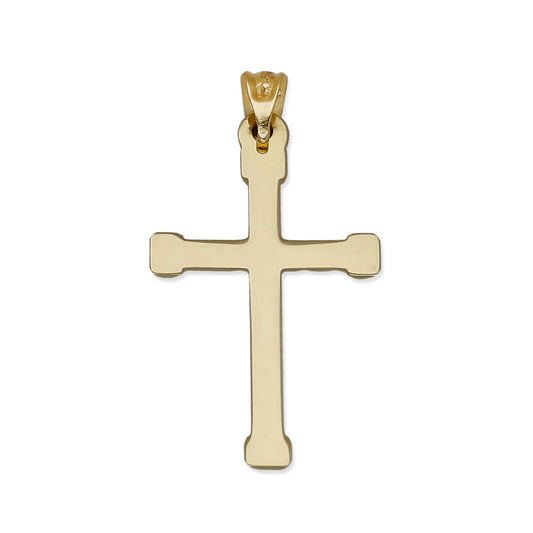 Colgante Cruz con Remaches Galloneados en Oro de 18K