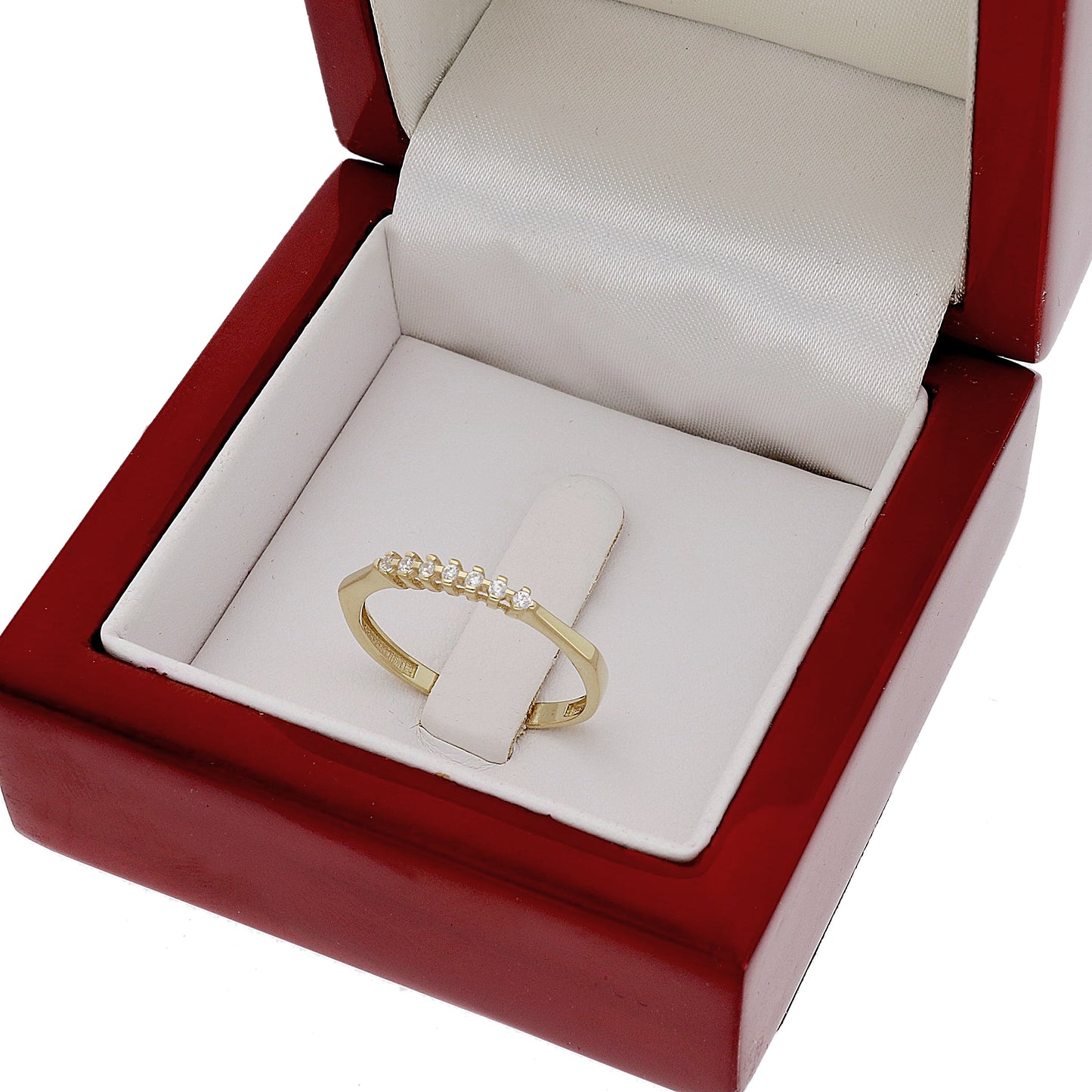 Anillo Lago en Oro 18k y Circonitas