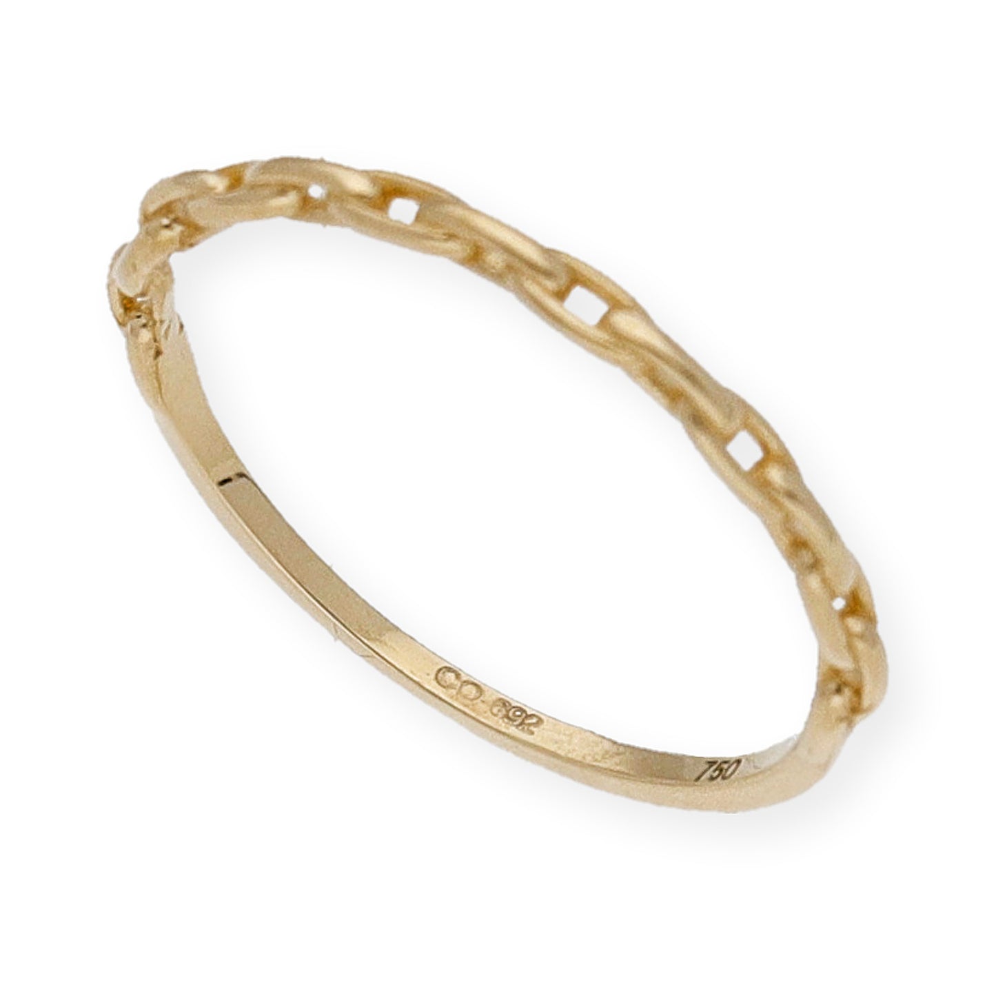 Anillo Mayo en Oro 18k con diseño cadena
