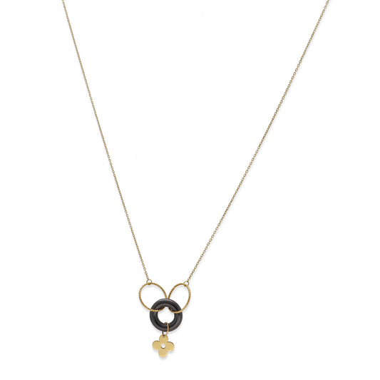 Collar Giselle en Oro 18k con Diseño de Flor
