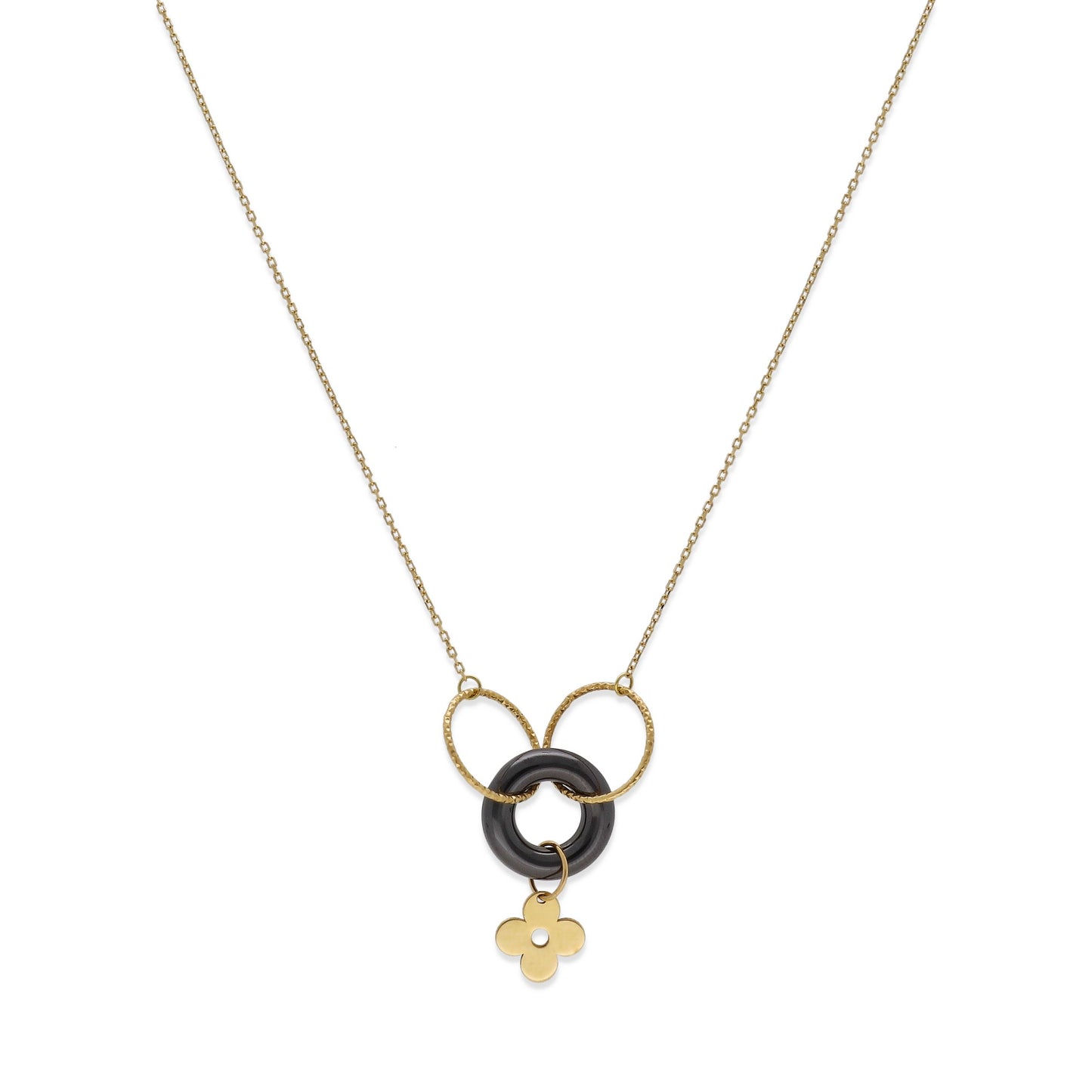Collar Giselle en Oro 18k con Diseño de Flor