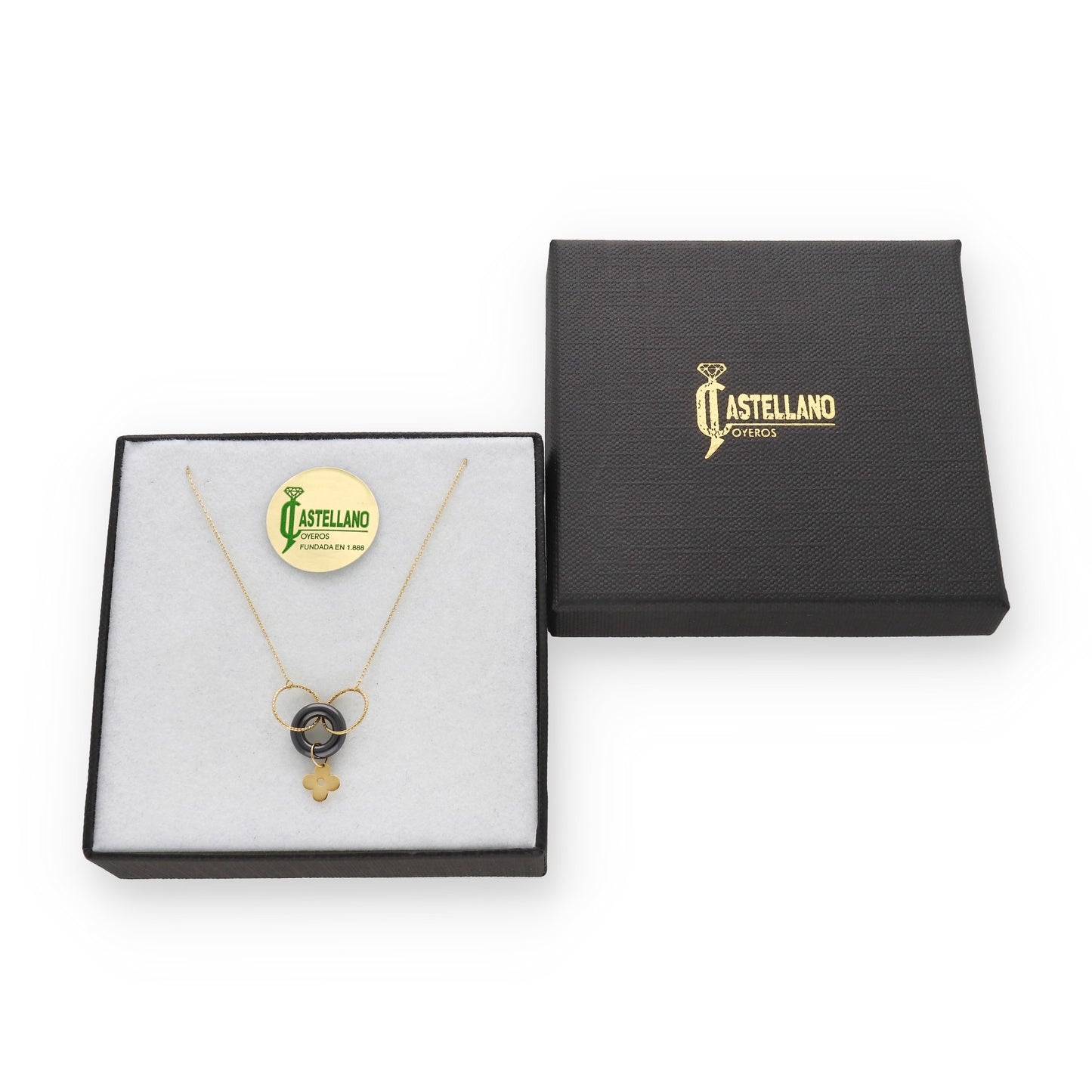 Collar Giselle en Oro 18k con Diseño de Flor
