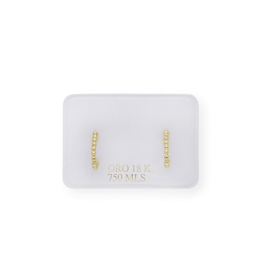 Pendientes aro oval Oro 18K