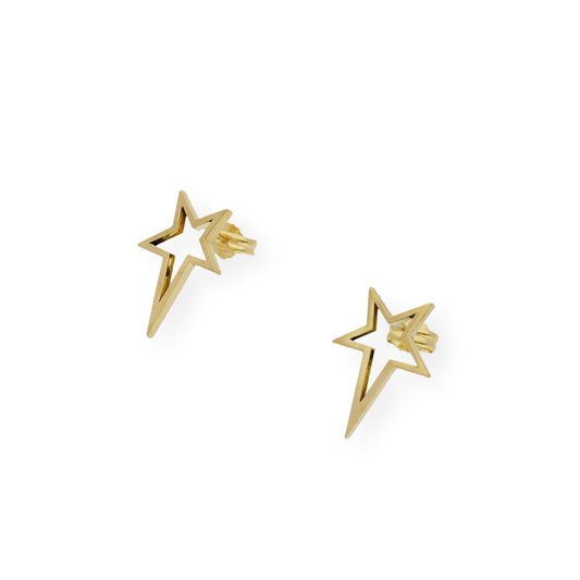 Pendientes estrella fugaz Oro 18K