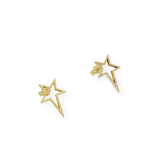Pendientes estrella fugaz Oro 18K