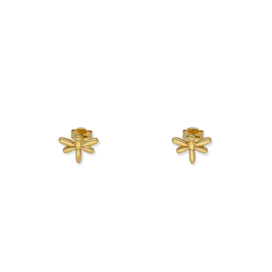 Pendientes de Oro con Diseño de Libélulas Modelo Luam