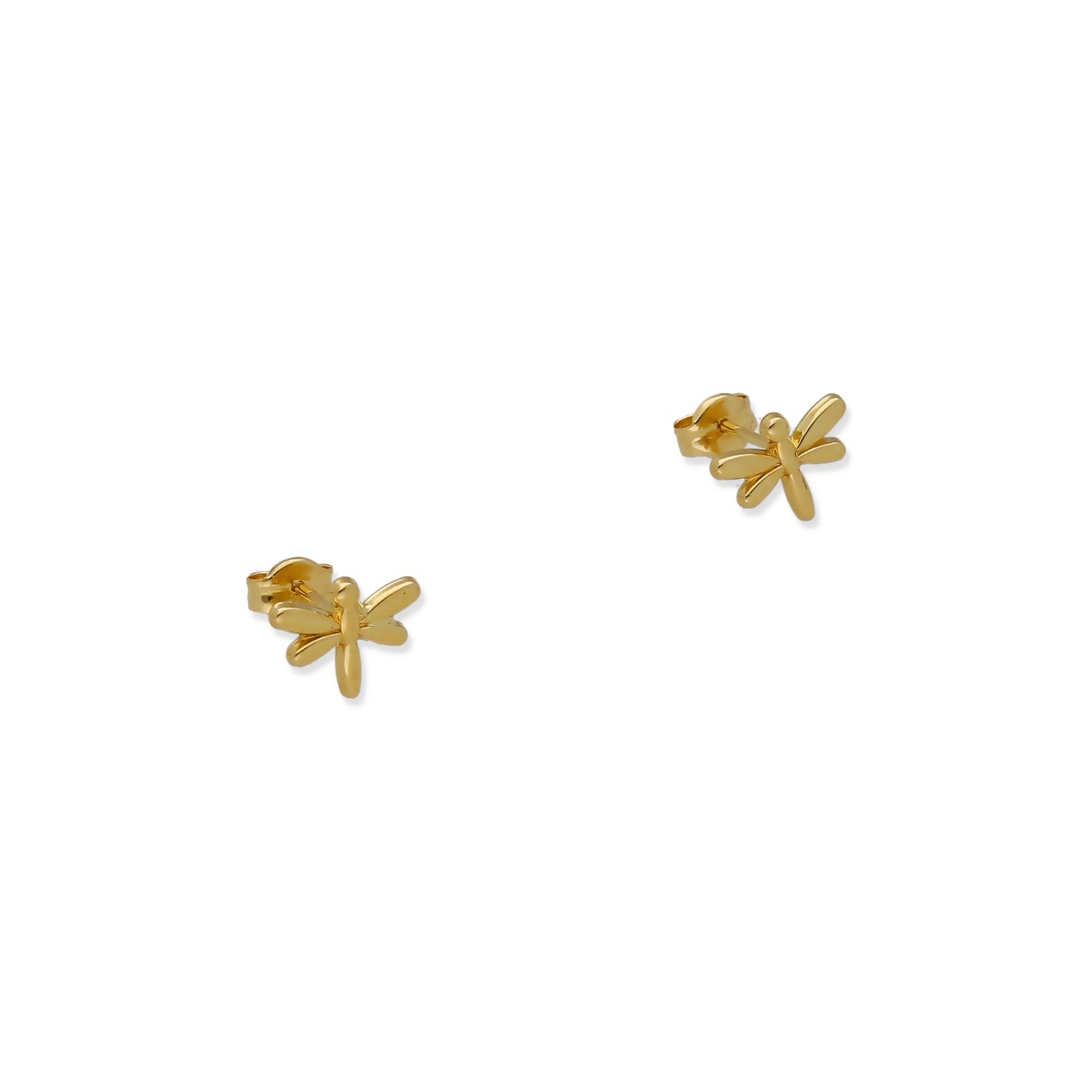 Pendientes de Oro con Diseño de Libélulas Modelo Luam