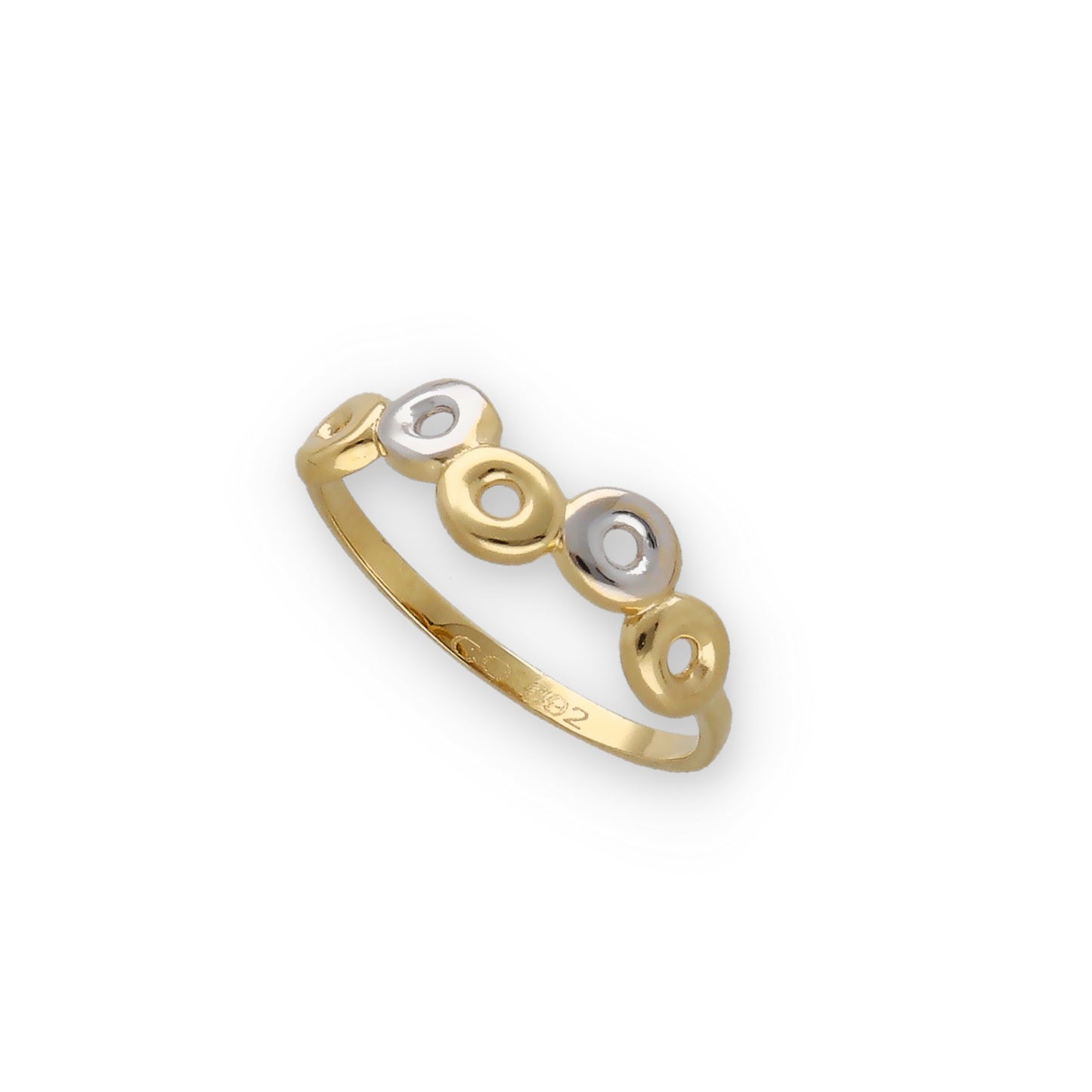 Anillo Cecille en Oro 18k Circulos infinitos