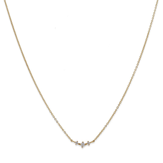 Collar de Oro con Circonitas Modelo Aurora
