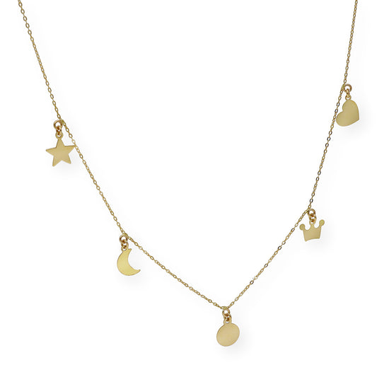 Collar Minimalista Pop en Oro de Ley 18k