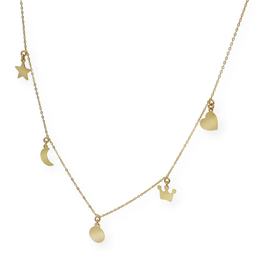 Collar Minimalista Pop en Oro de Ley 18k