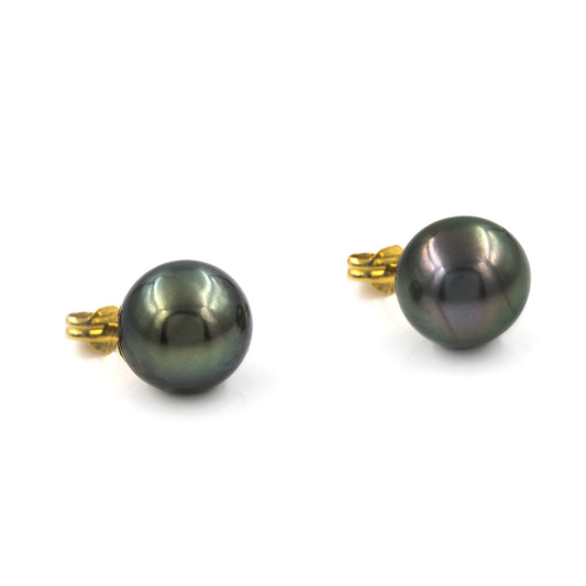 Pendientes de Perlas de Tahití y Oro de Ley 18k