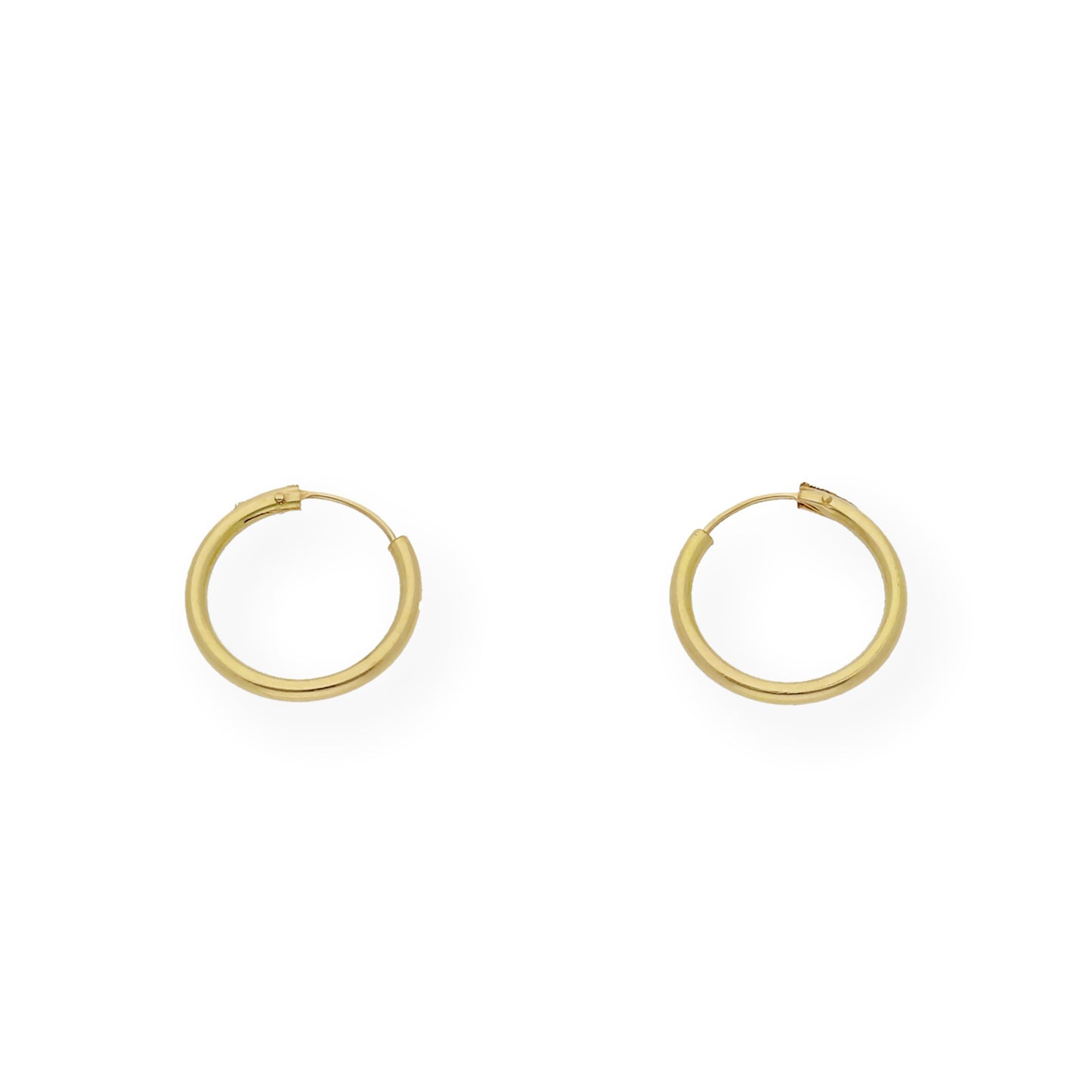 Pendientes Aro 13 mm en Oro 18K