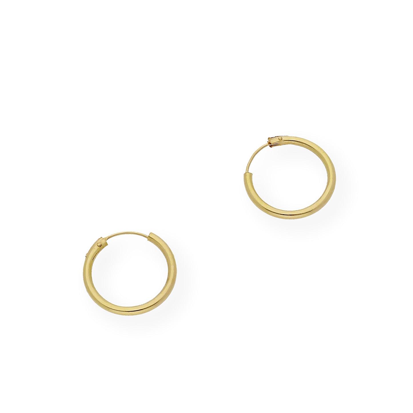 Pendientes Aro 13 mm en Oro 18K