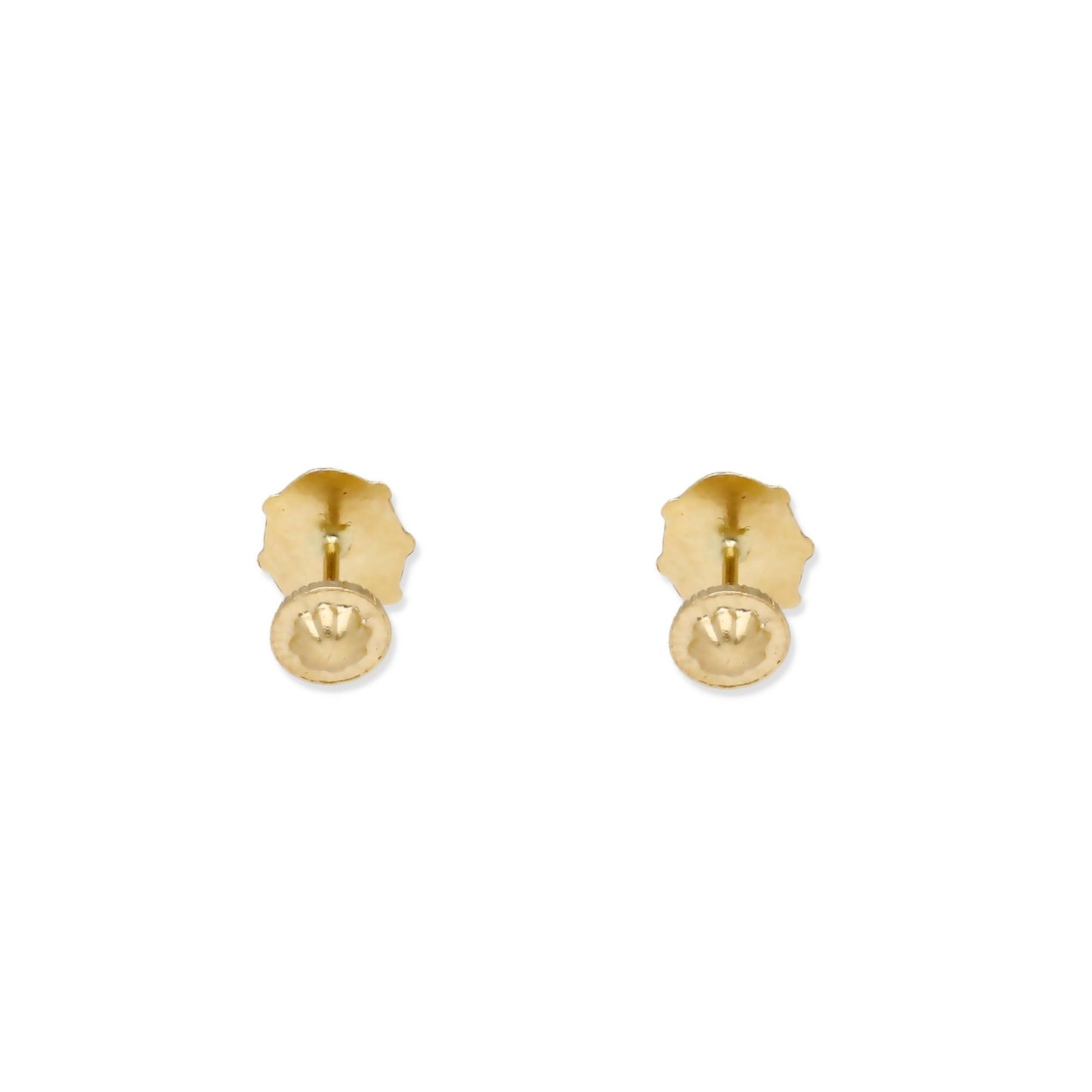 Pendientes Bebé Mariquita Esmaltada Pequeña de Oro 18K