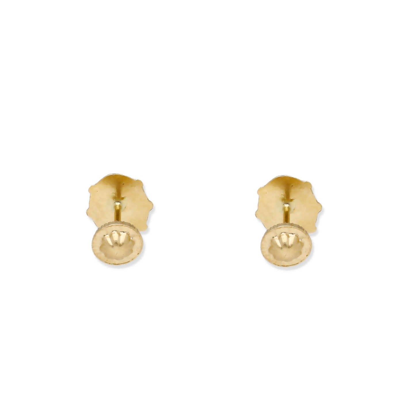 Pendientes Bebé Mariquita Esmaltada Grande de Oro 18K