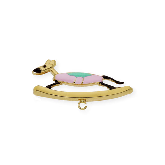 Alfiler Bebé caballo Oro Amarillo 18K