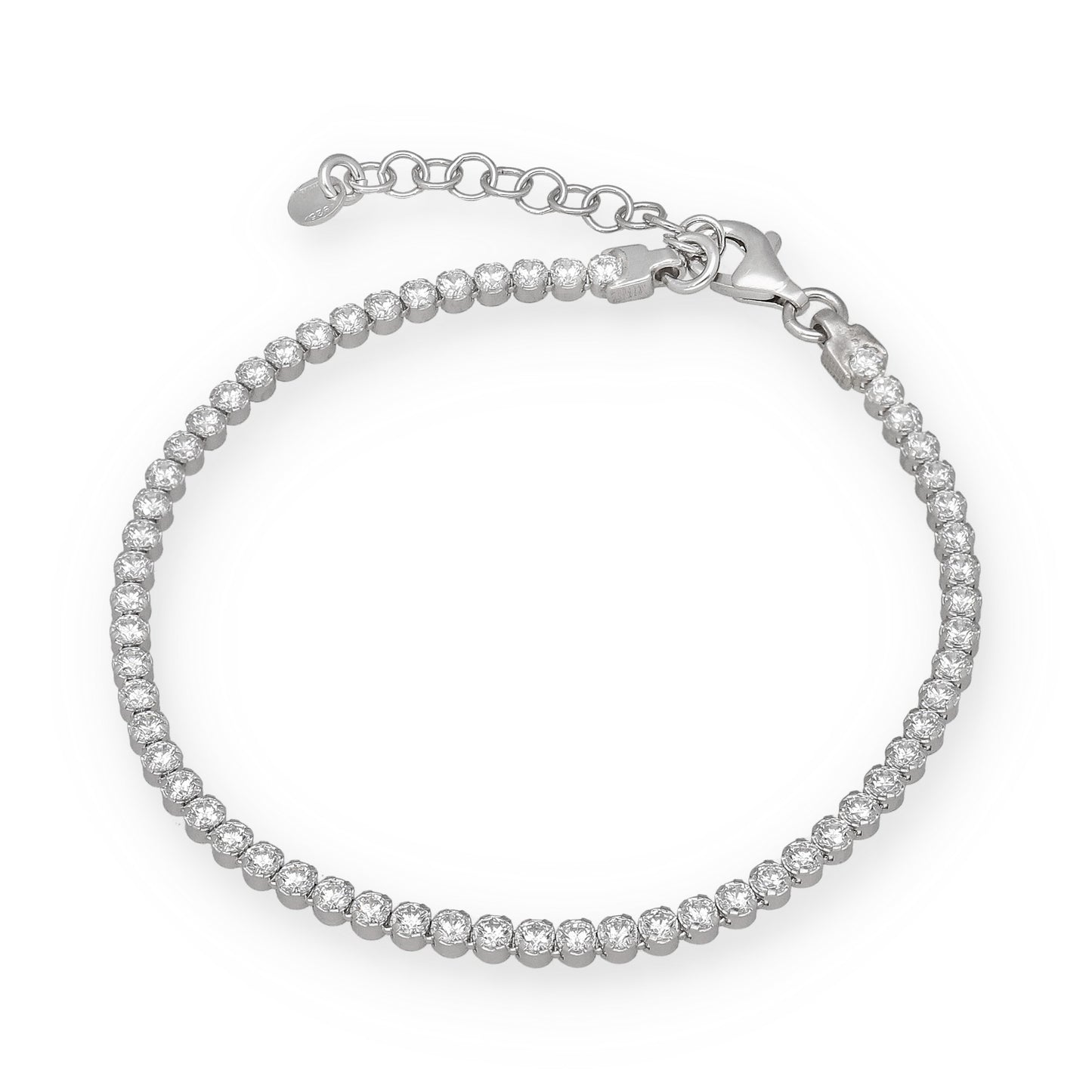 Pulsera Riviere en Plata de Ley 925 con Circonitas Redondas
