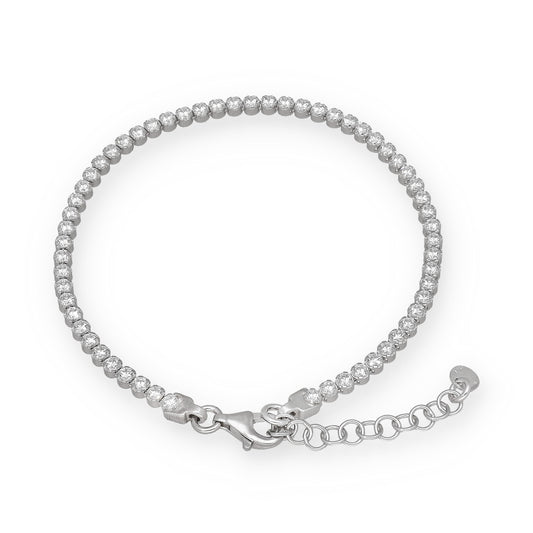 Pulsera Riviere en Plata de Ley 925 con Circonitas Redondas