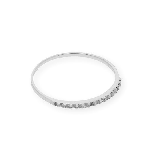 Anillo de Diamantes en Oro Blanco 18k