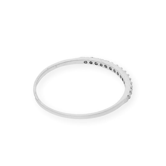 Anillo de Diamantes en Oro Blanco 18k