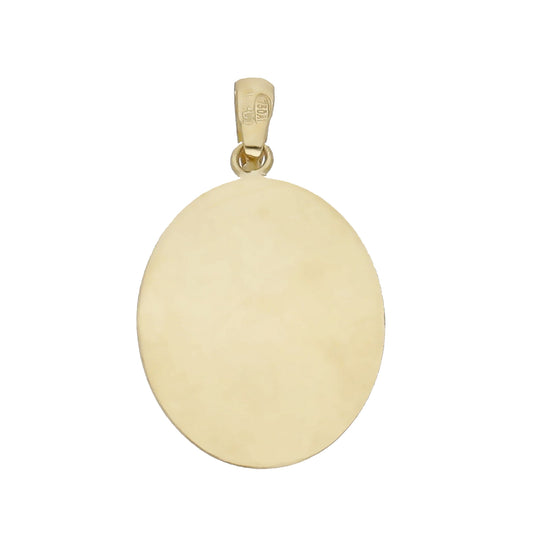 Medalla Virgen Niña en Oro 18k Oval Modelo Venecia