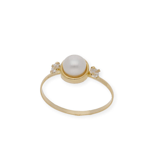 Conjunto de pendientes y sortija Oro 18k