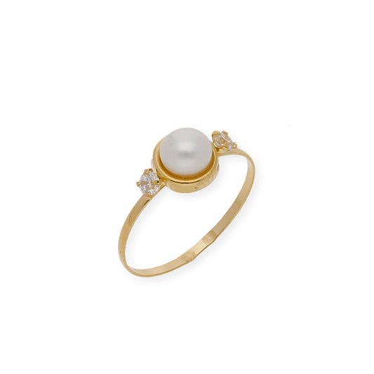 Conjunto de pendientes y sortija Oro 18k