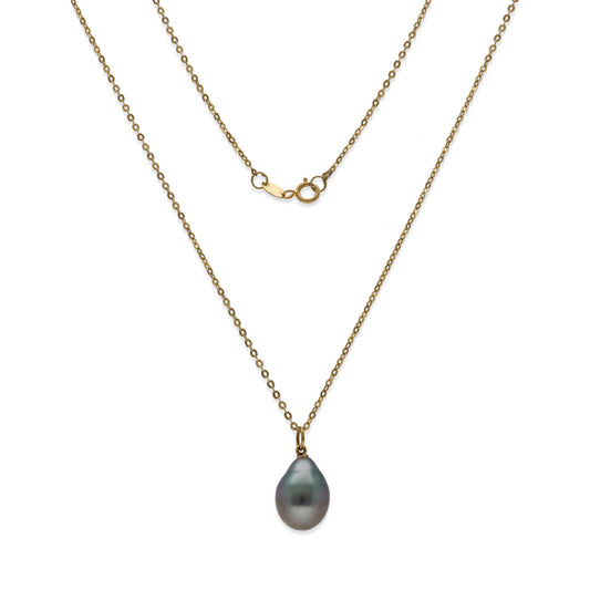 Collar con colgante Tulia en Oro 18k con Diamantes y Perlas Tahití