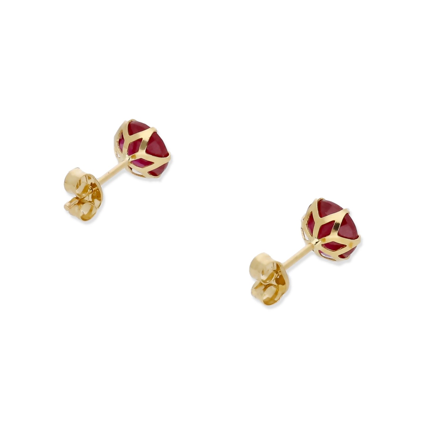 Pendientes Deep en Oro 18K con Rubí en 6 Garras