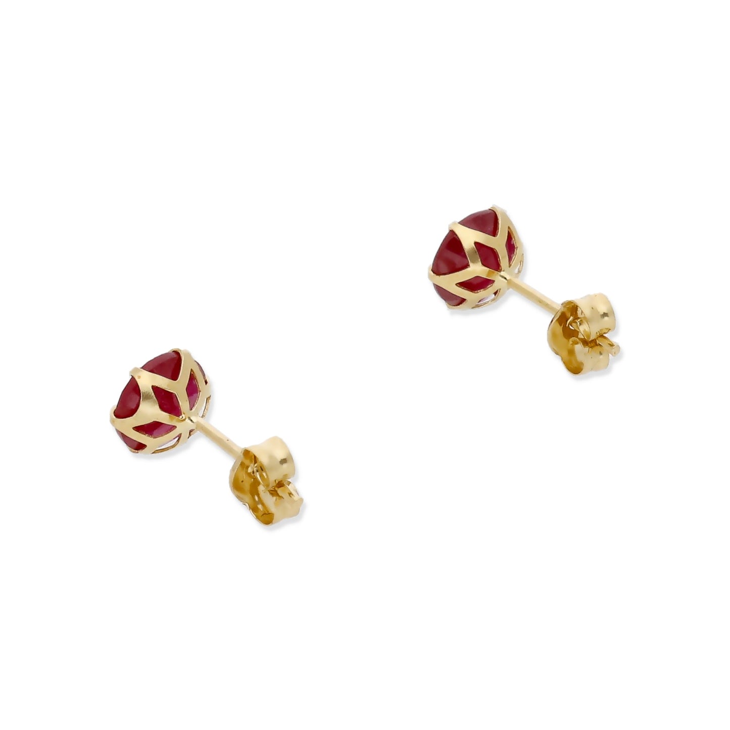 Pendientes Deep en Oro 18K con Rubí en 6 Garras