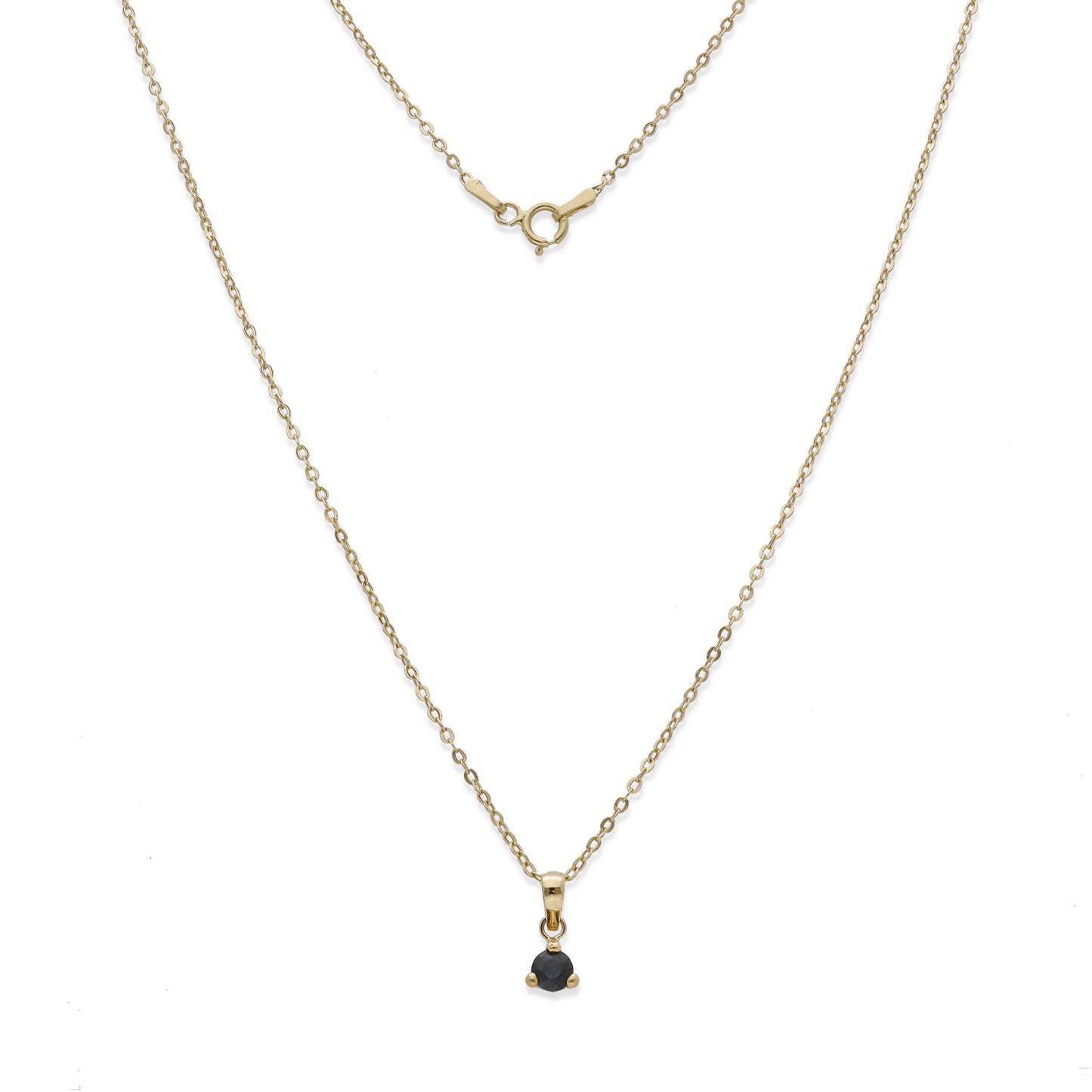 Collar con Colgante Naira de Zafiro en Oro de 18K