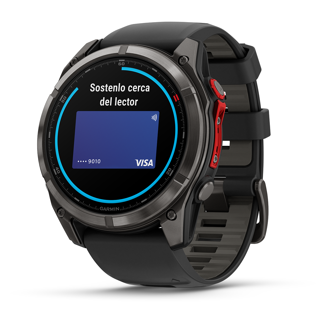 Reloj Garmin Fenix 8 Pro - 51mm MicroLED Zafiro, Titanio DLC con Correa Negra 010-03380-01