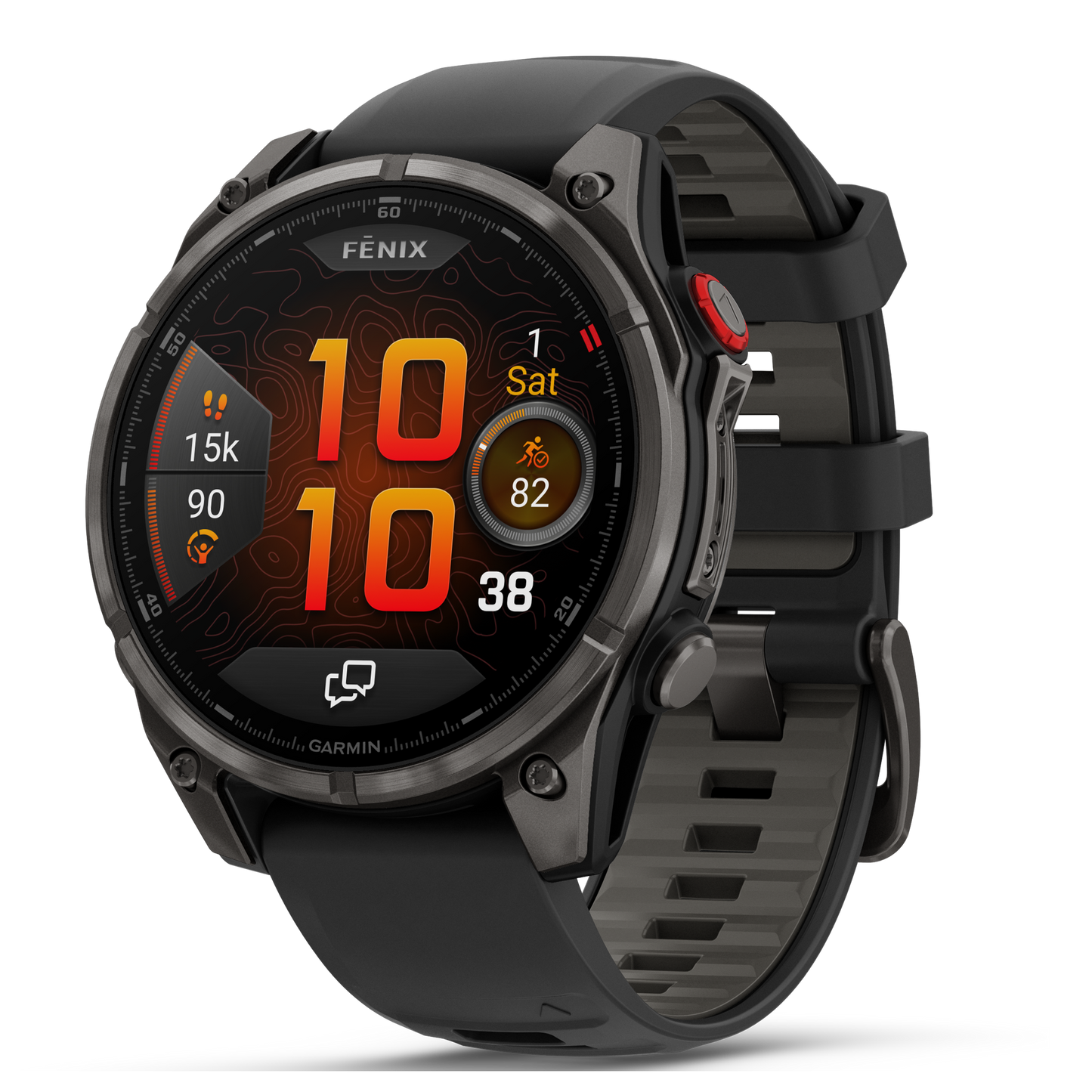Reloj Garmin Fénix 8 PRO - 47mm Amoled Sapphire Titanio DLC Correa Silicona Negra 010-03198-01