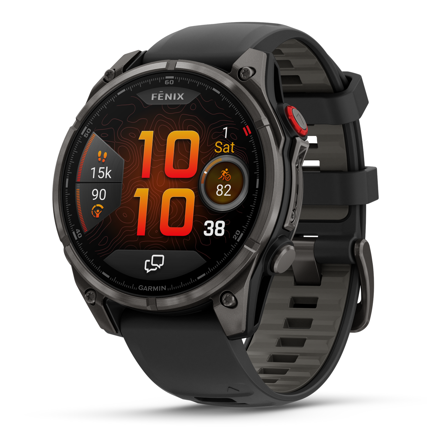Reloj Garmin Fénix 8 PRO - 51mm Amoled Sapphire Titanio DLC Correa Silicona Negra 010-03199-01