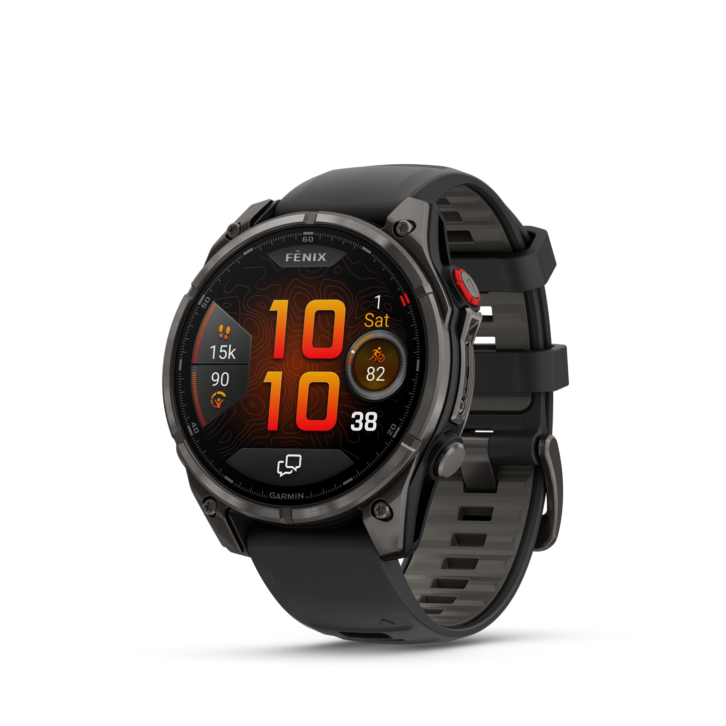 Reloj Garmin Fénix 8 PRO - 47mm Amoled Sapphire Titanio DLC Correa Silicona Negra 010-03198-01