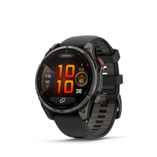Reloj Garmin Fénix 8 PRO - 51mm Amoled Sapphire Titanio DLC Correa Silicona Negra 010-03199-01