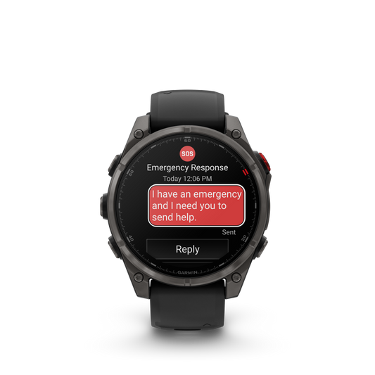 Reloj Garmin Fénix 8 PRO - 51mm Amoled Sapphire Titanio DLC Correa Silicona Negra 010-03199-01