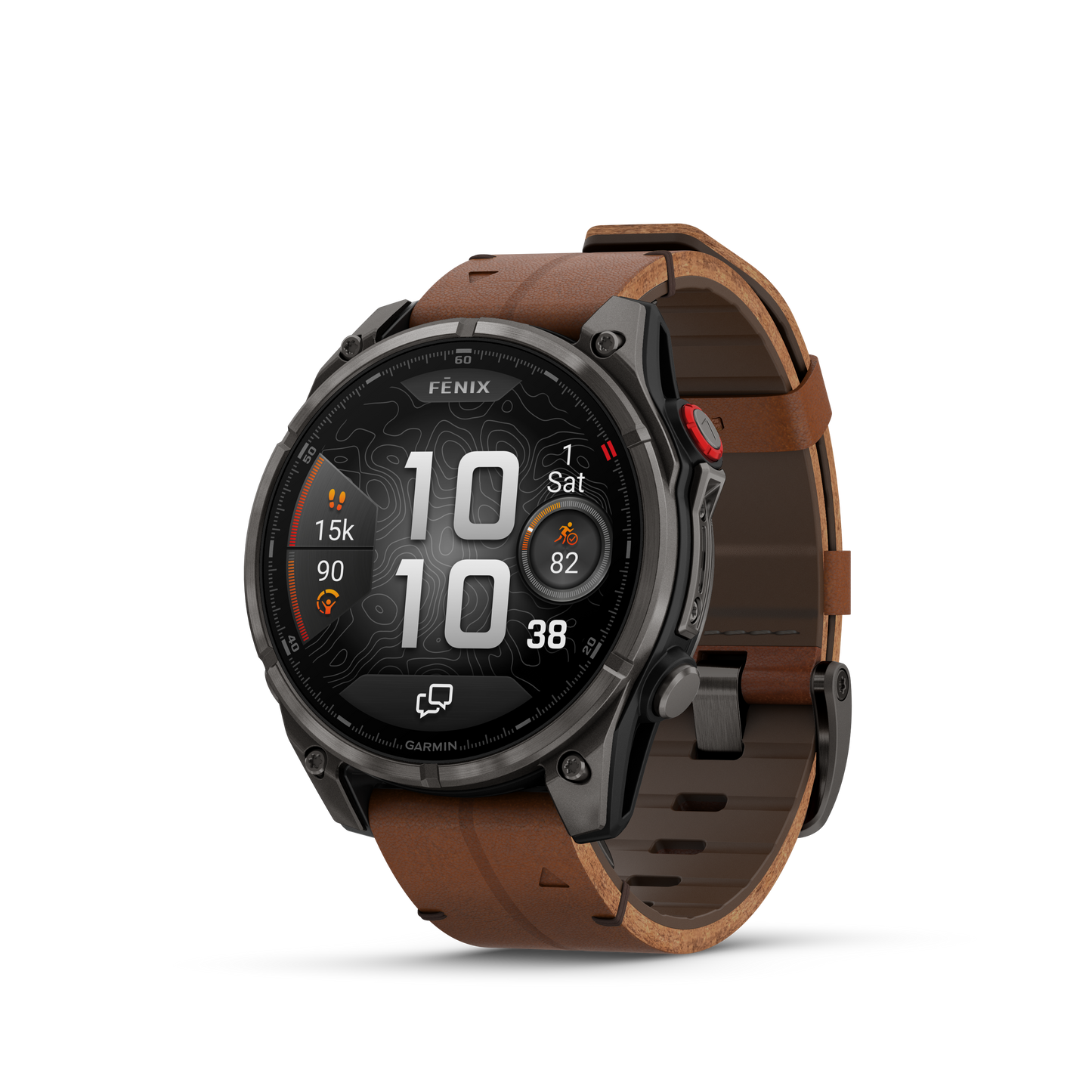Reloj Garmin Fénix 8 PRO - 47mm Amoled Sapphire Titanio DLC Correa Cuero 010-03198-40