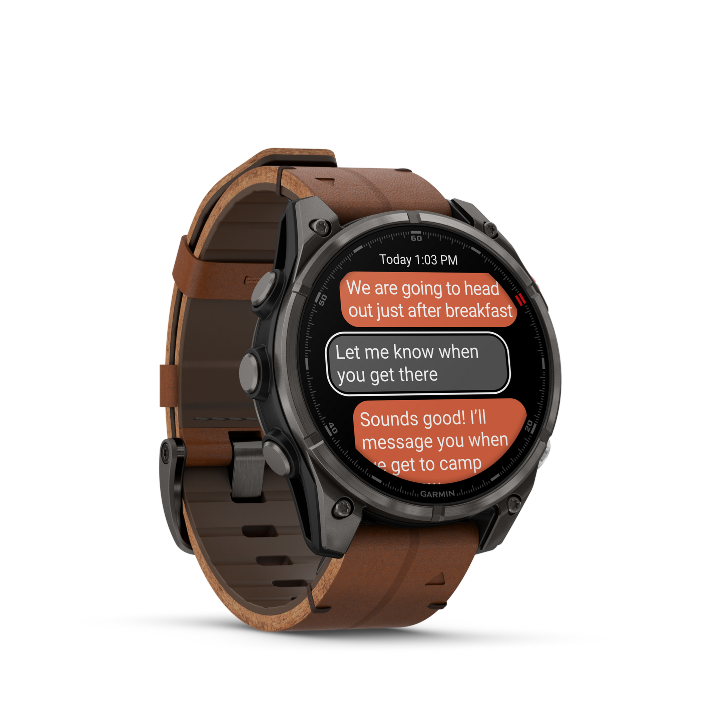 Reloj Garmin Fénix 8 PRO - 47mm Amoled Sapphire Titanio DLC Correa Cuero 010-03198-40